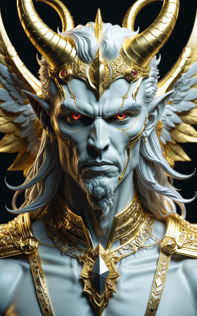 04412-803855808-Biogenetic Lucifer in white and gold, trending on artstation, sharp focus, studio photo, intricate details, highly detailed, by.png